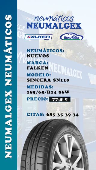 Neumáticos Nuevos 185/65/R14 86W