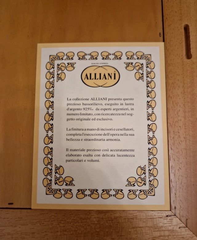 Quadro madonna con bambino argento