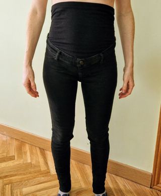 Vaquero negro premama talla 36