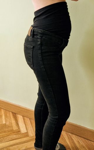 Vaquero negro premama talla 36