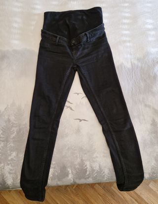Vaquero negro premama talla 36