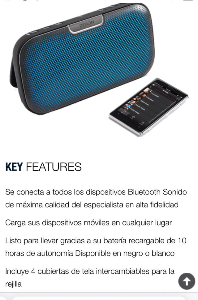 Altavoz  Denon Bluetooth