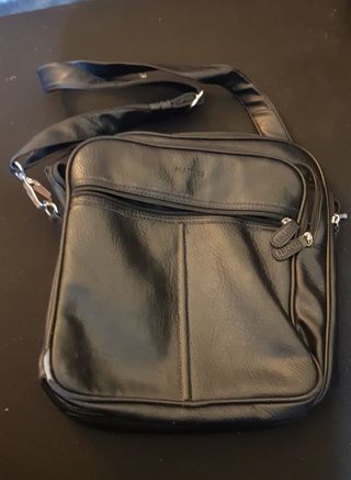 Bolso de  cuero auténtico bandolera tablet