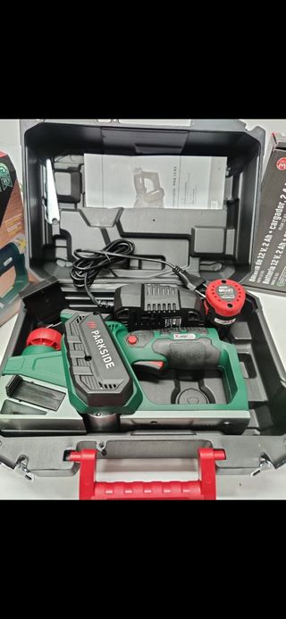 Cepillo carpintero inalámbrico+bat+cargador