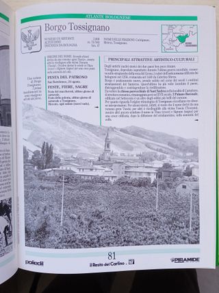 Atlante bolognese -dizionario alfabetico comuni