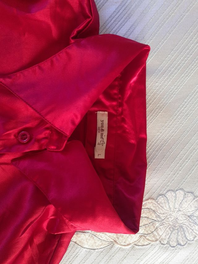 Camicia donna raso rossa