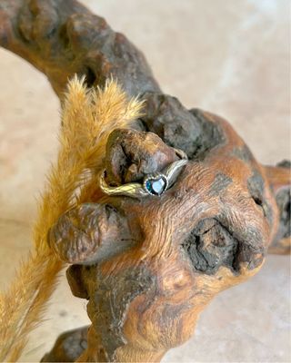 Anel Prata coração