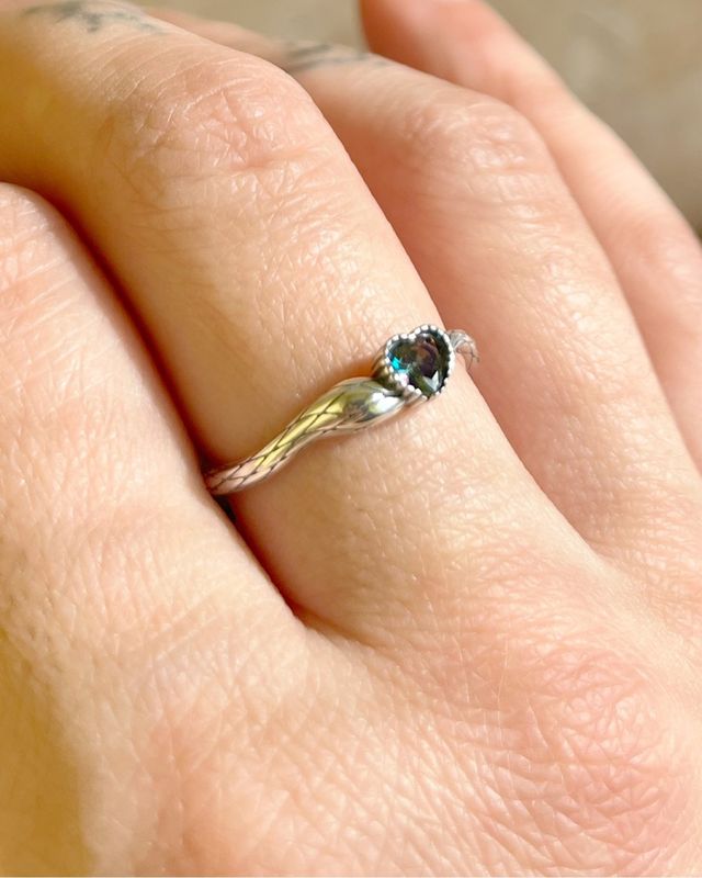 Anel Prata coração