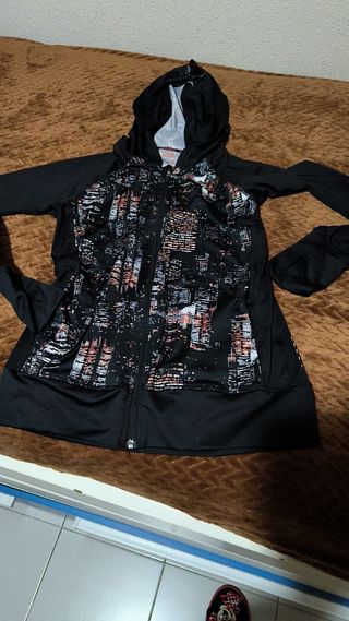 Chaqueta deportiva cremallera, talla 36/38
