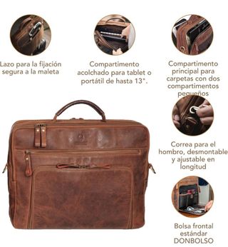 Maletín de piel Donbolso