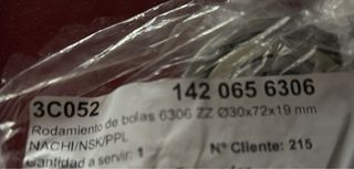 Rodamientos lavadora Bosch Maxx7 Varioperfect