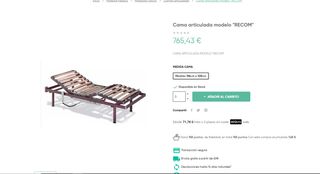 Cama articulada geriatrica recom 90