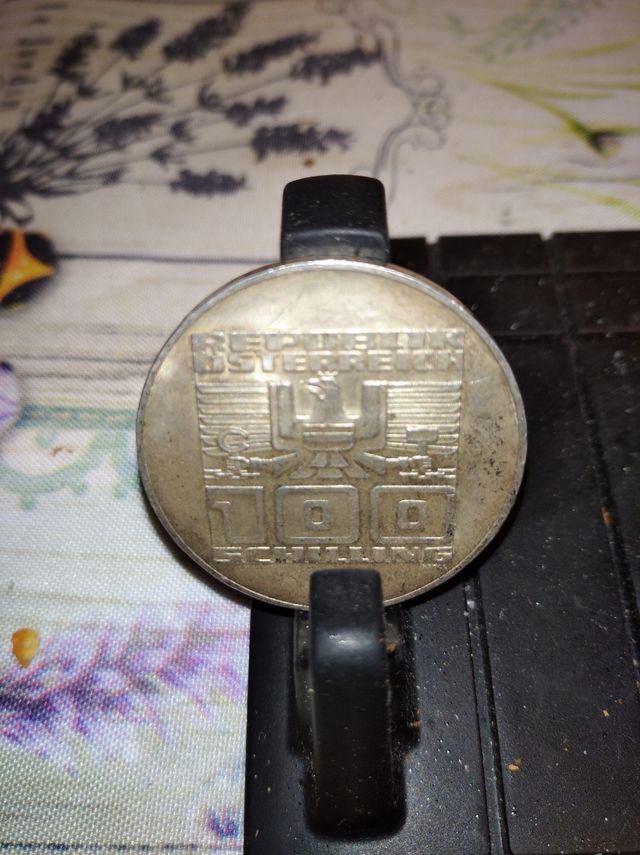 Plata vintage de los Juegos Olímpicos de los 100 chelines 1976