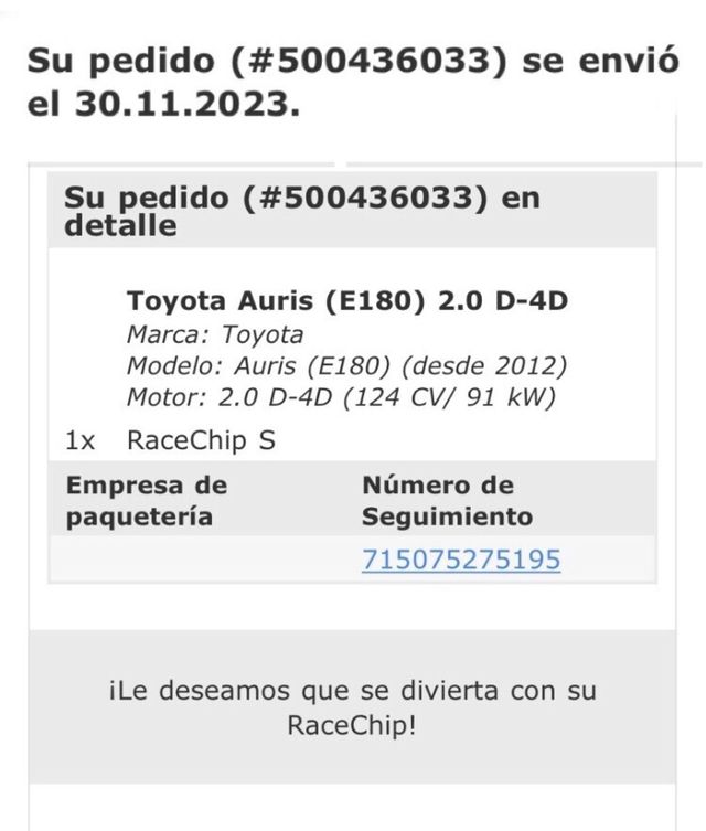 Repro - Chip Toyota Auris --Race Chip--