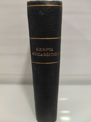Antik libro religioso Kempis Eucaristico