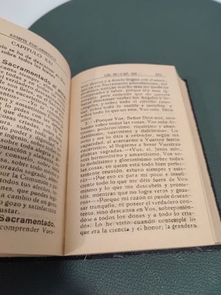 Antik libro religioso Kempis Eucaristico