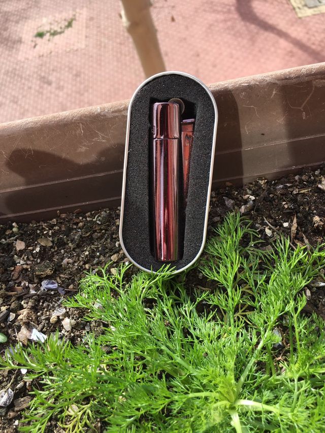 cliper regulable metalizado morado