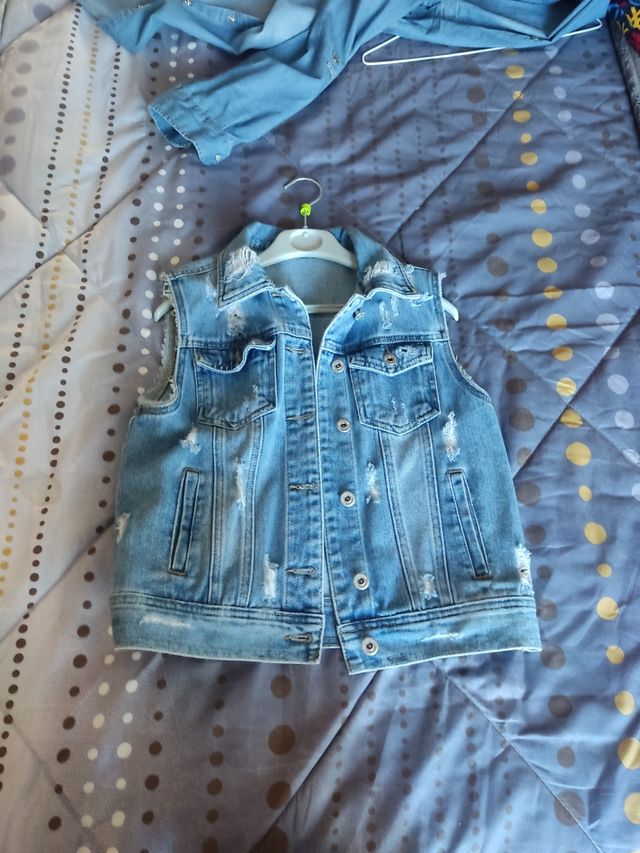 Chaleco vaquero mujer