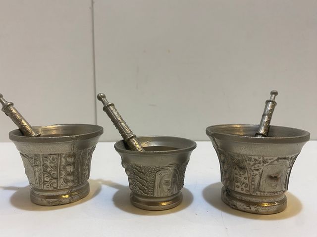 ALMERICES-MORTEROS PEQUEÑOS BRONCE MUY ANTIGUOS