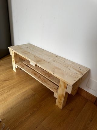 oferta banco madera zapatero envejecido