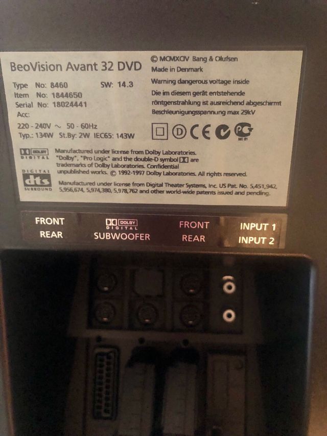 Bang & Olufsen BeoVision Avant 32/DVD/CD