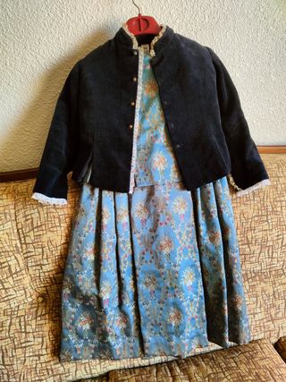 Traje fallera azul niña 4 años