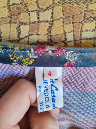 Traje fallera azul niña 4 años