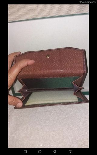 Cartera y monedero de piel / VINTAGE 