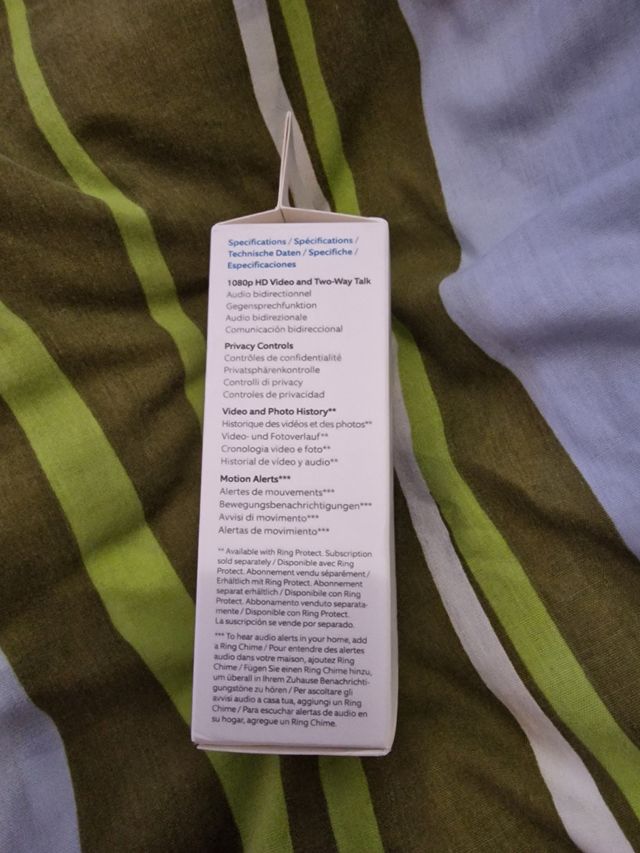 timbre video Ring dorbell