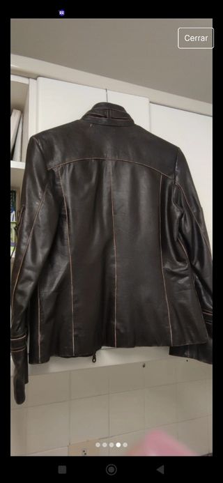 Cazadora estilo motorista