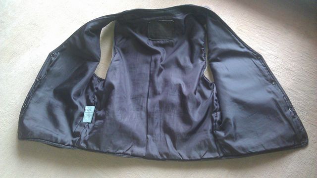 Colete de couro castanho Last Rebels. Único 39€