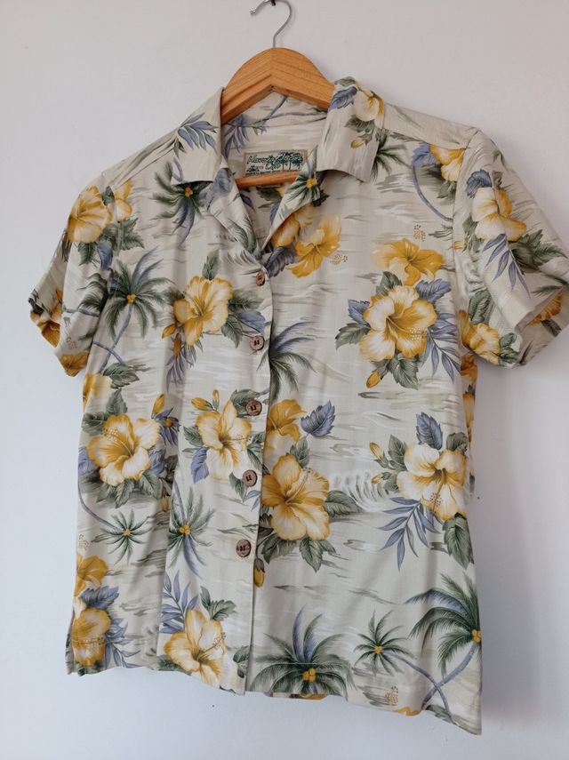Pin up Rockabilly Camisa Hawaiiana Vintage