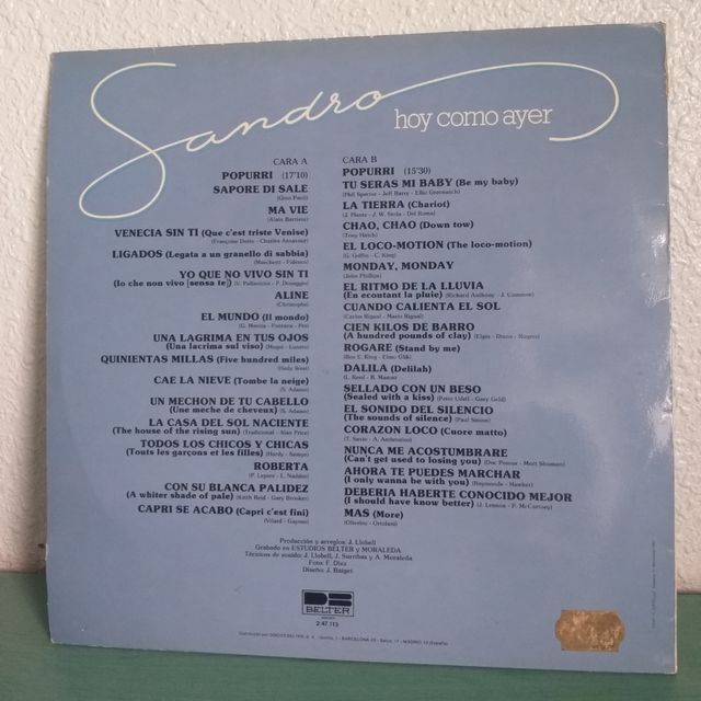 DISCO di SANDRO (PIANO)