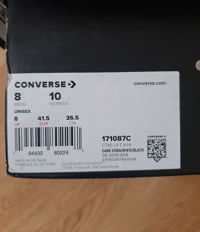 Zapatillas nuevas Converse suela gruesa