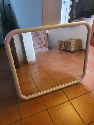 ESPEJO BLANCO DE PARED 105×90CM