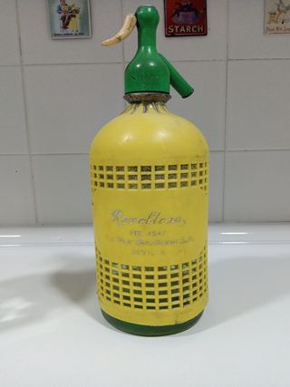 Botella de sifón antigua