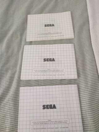 Manual de instrucciones sega Game gear 