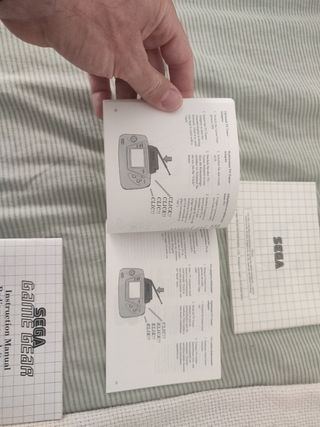 Manual de instrucciones sega Game gear 