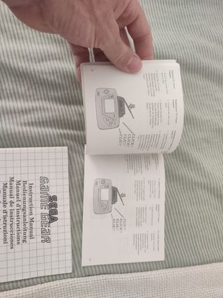 Manual de instrucciones sega Game gear 