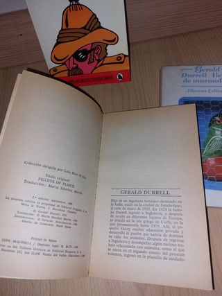 LIBROS Durrell - Filetes lenguado Tierra murmullos