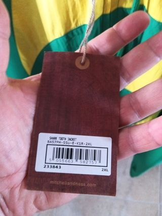 Chaqueta Cortavientos NBA Sonics XXL