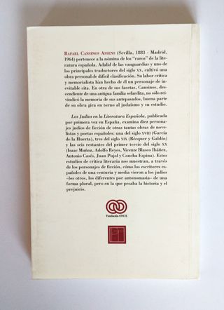 Los judíos en la literatura española. R. Cansinos 