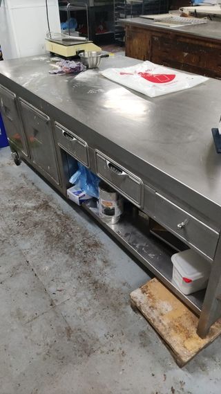 mesa de obrador acero inox