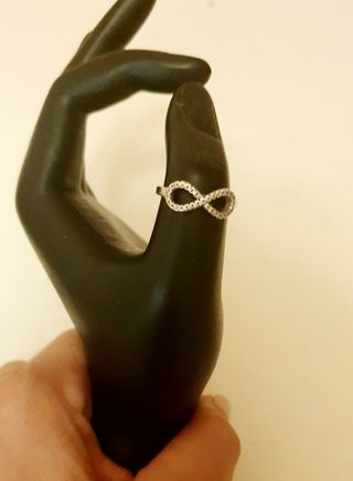 Anillo Plata de ley y circonitas 