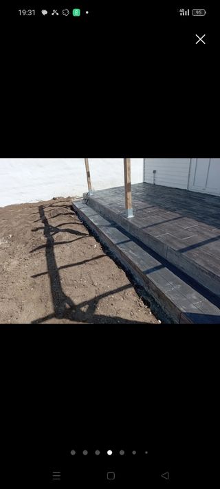 Hormigón impreso  e impreso vertical .