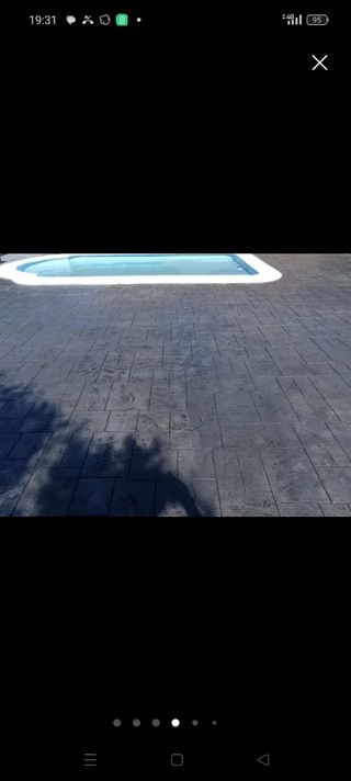 Hormigón impreso  e impreso vertical .