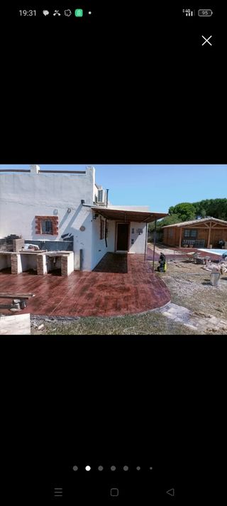 Hormigón impreso  e impreso vertical .