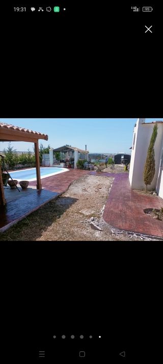 Hormigón impreso  e impreso vertical .