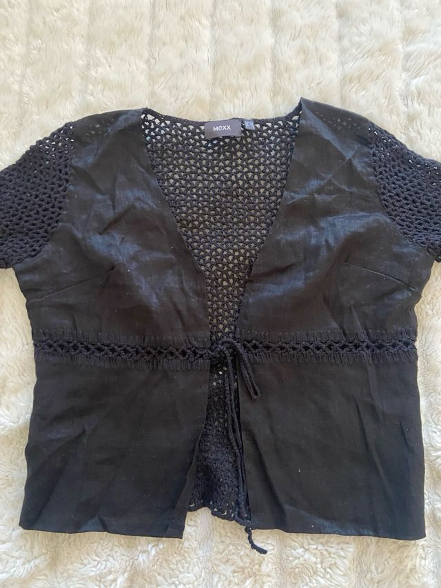 Bolero nero coquette fairycore