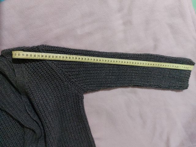 Chaqueta de punto gris